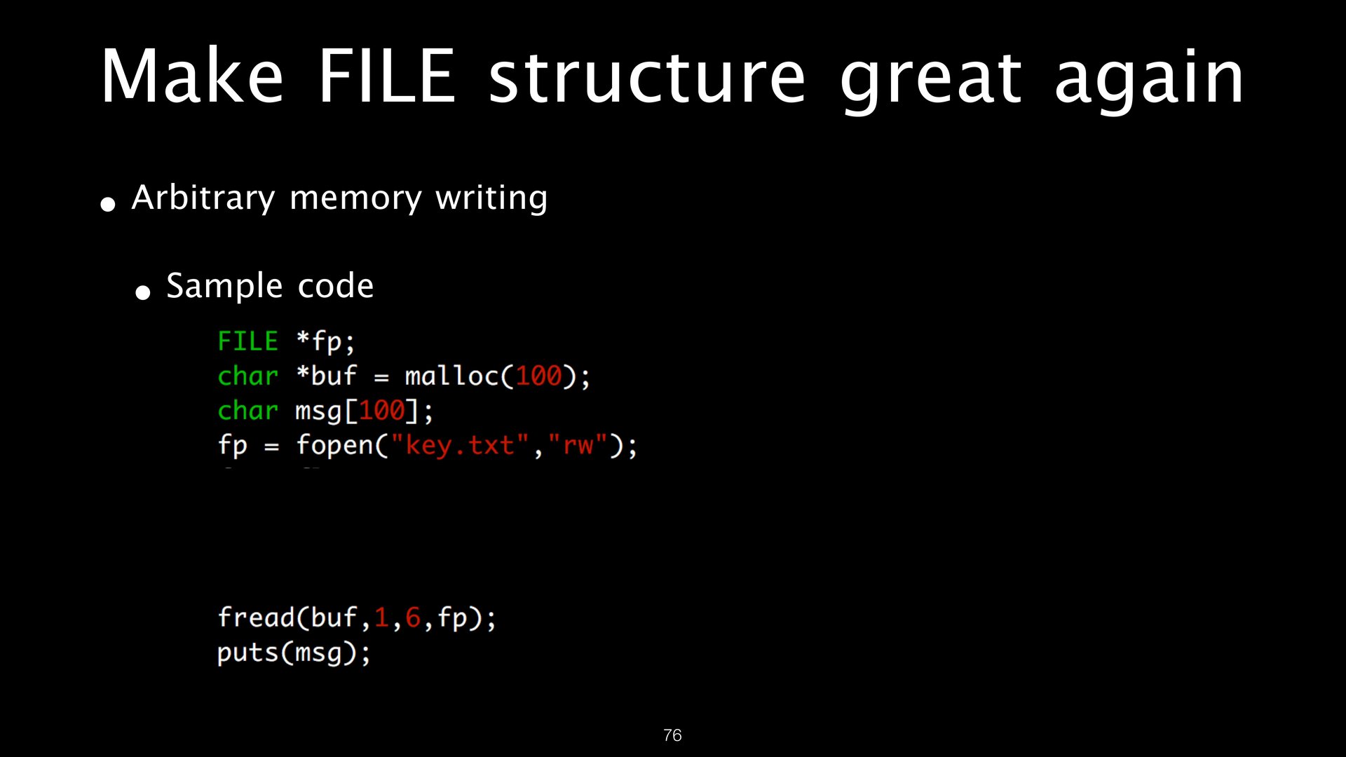 FILE Structures page 76